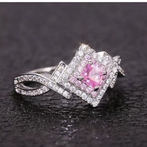 925 Silver Jewelry Cubic Zircon Fashion Women Ring